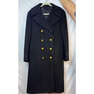Wm. H. Bellis Co. Size Small Wool Naval Issue Long Sleeve Full Length Pea Coat